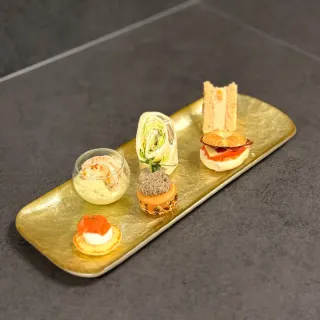 Plateau de pièces cocktail froides 6 sortes - 36 pièces